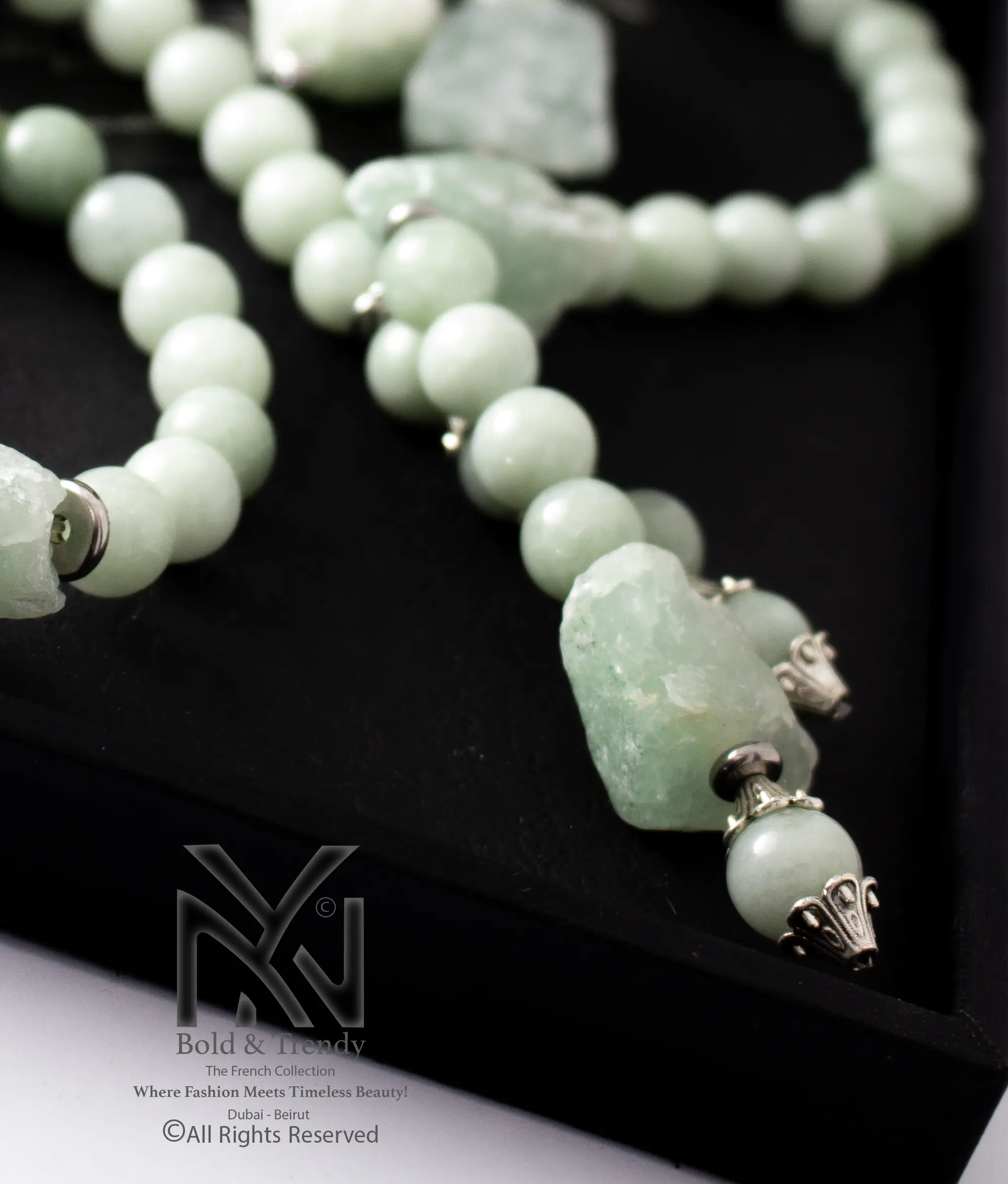  Complete Set Natural Uncut Rough Natural Cloudy Green Jade Beads 1