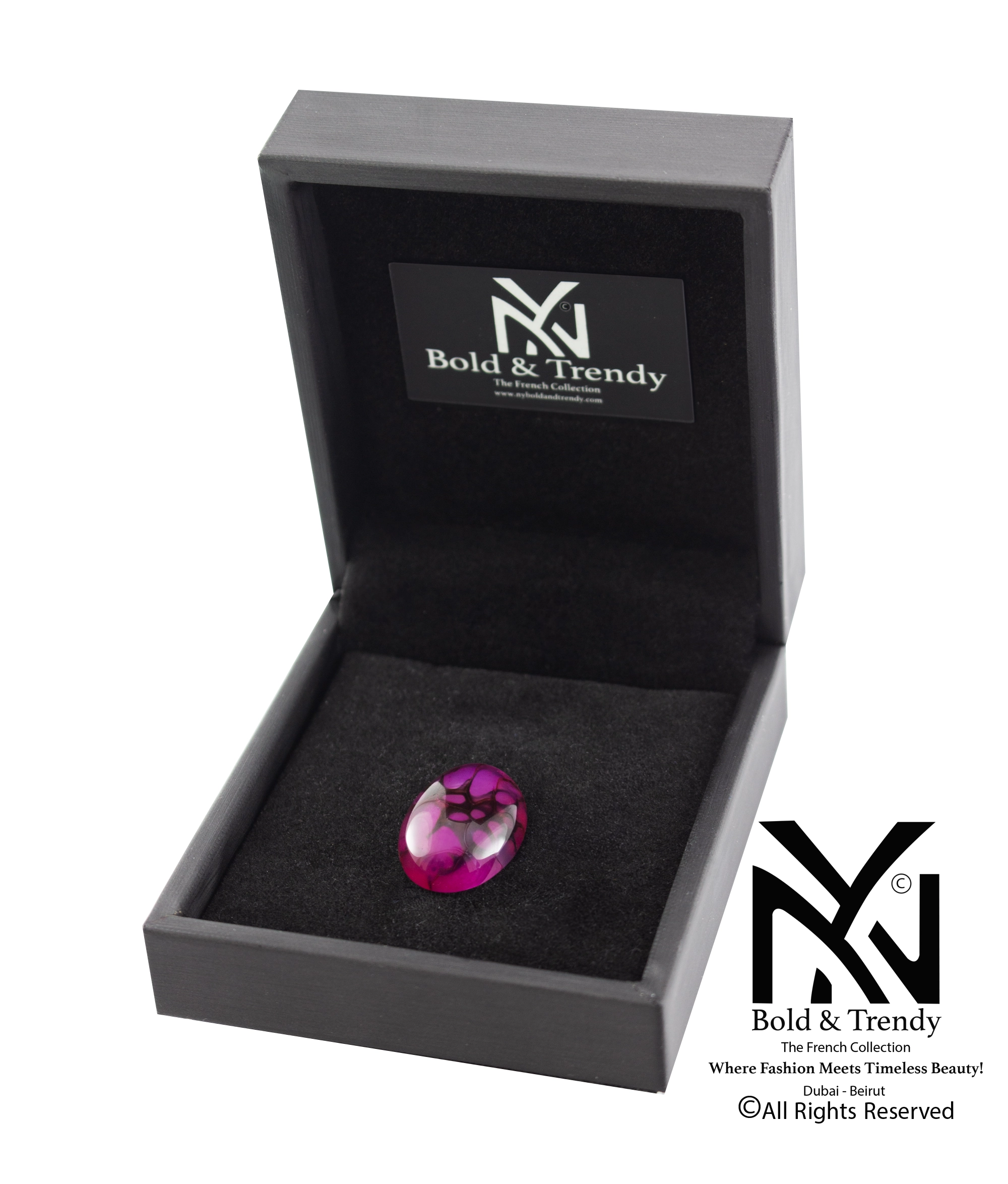  Dragon Pinkish Black Agate 1