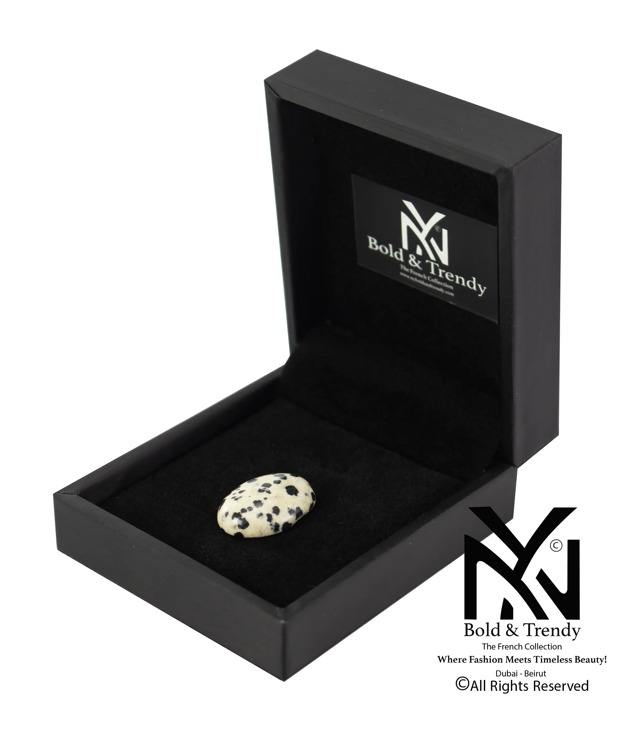  Black And WHite Jasper Stones 1