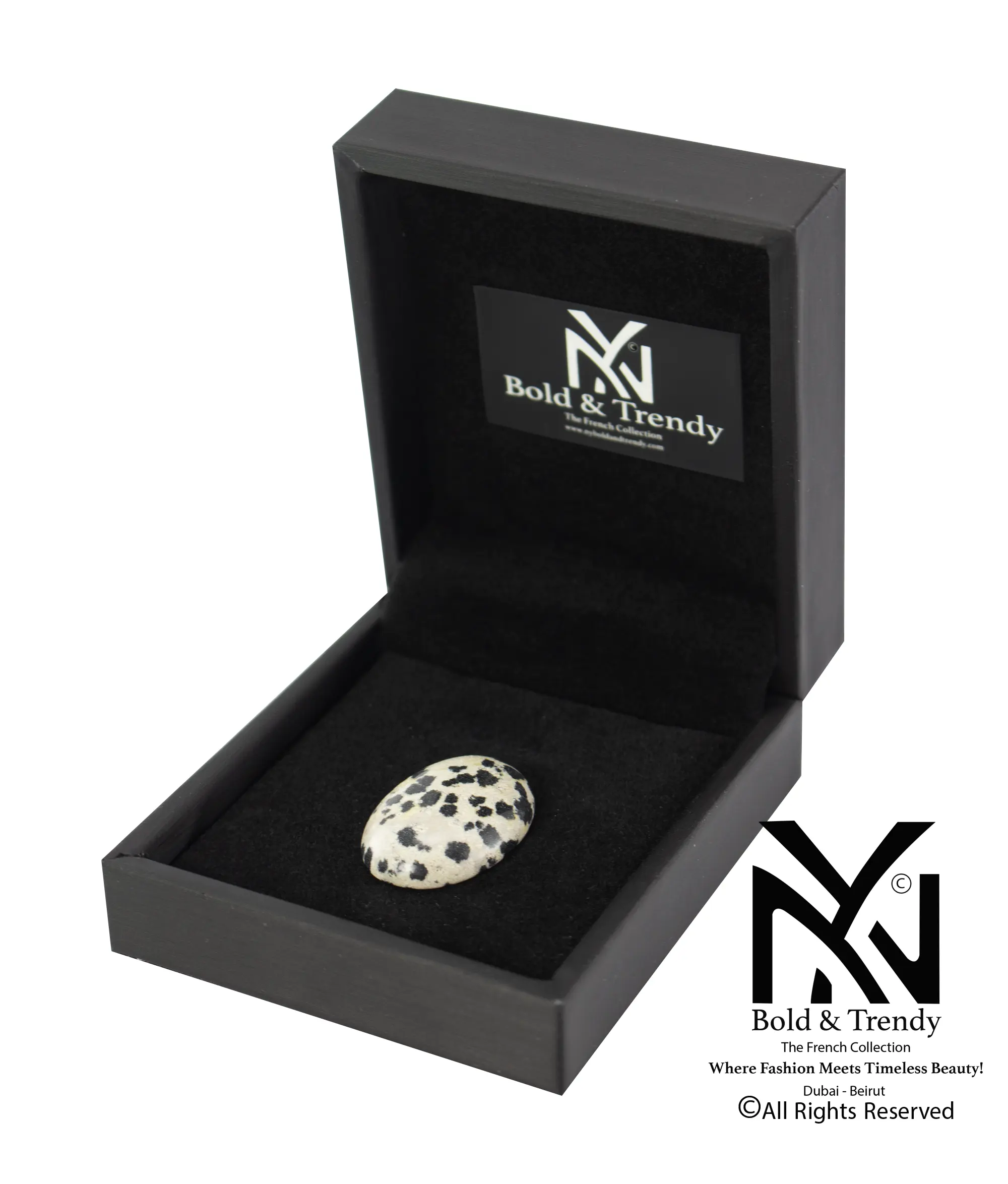  Black And WHite Jasper Stones 1