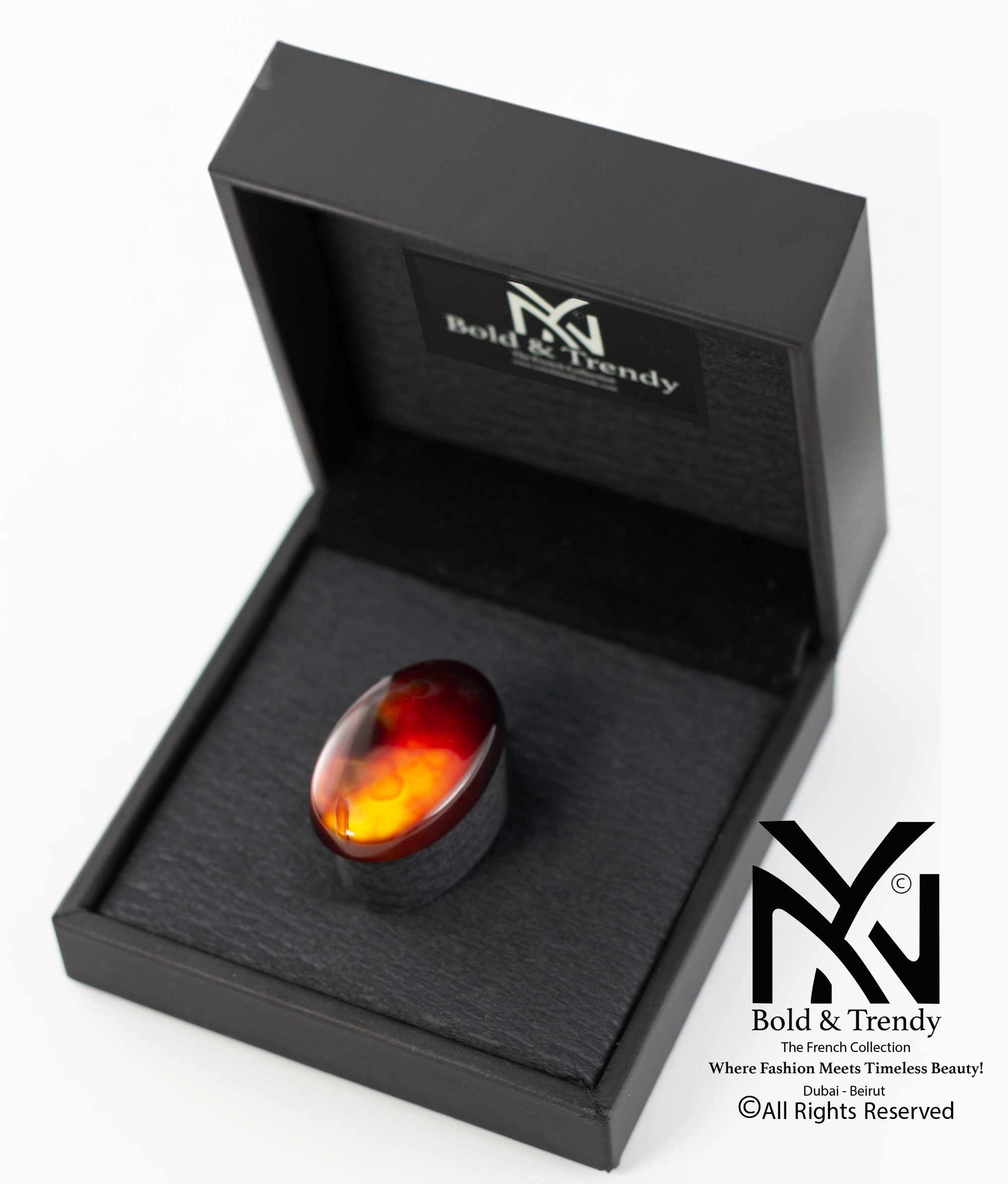 black yellow red agate 1