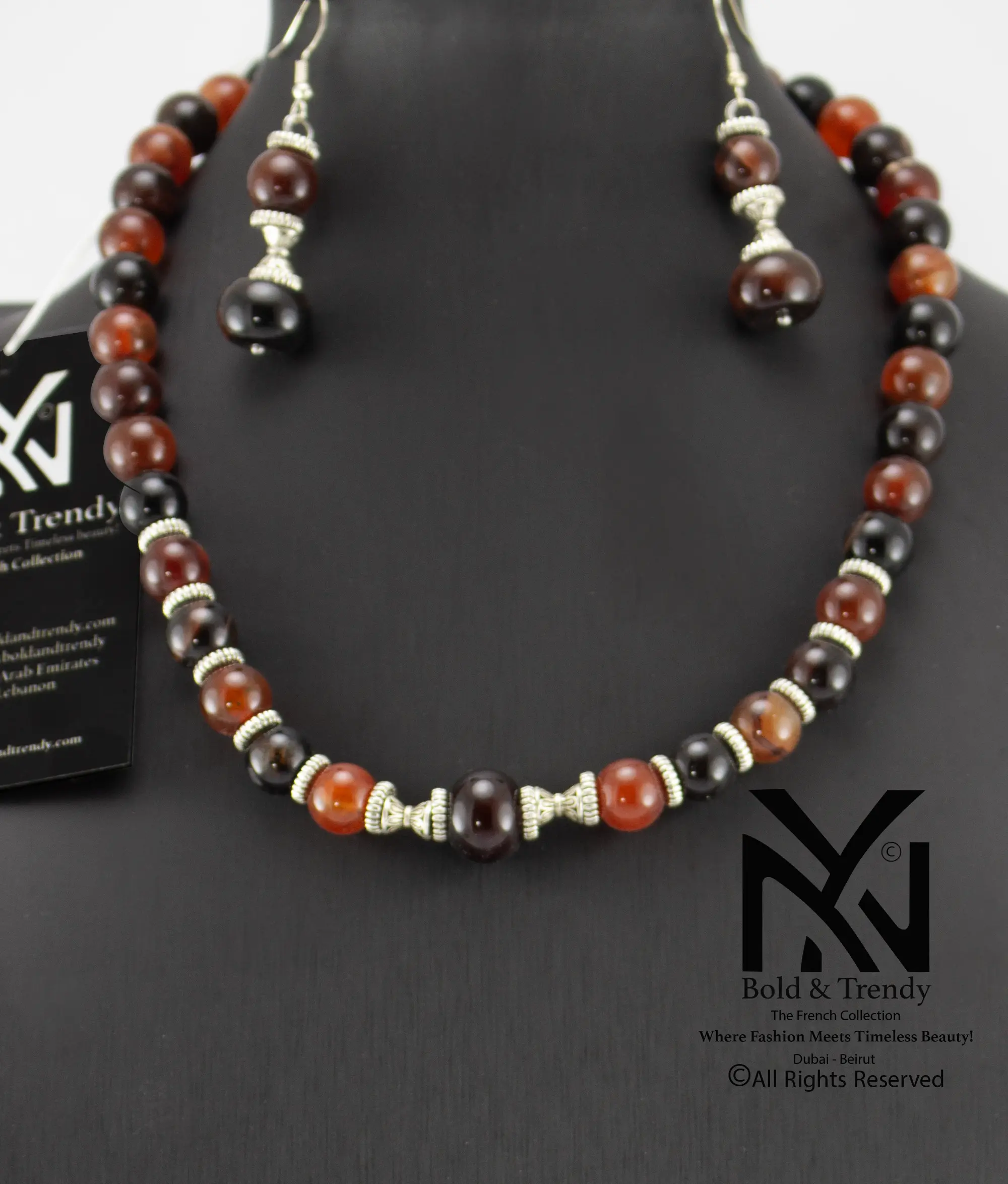  Complete Set Mix Of Rare Agate Black Australian Mexican Red Fire Orange Peach Yamani and Silver 1