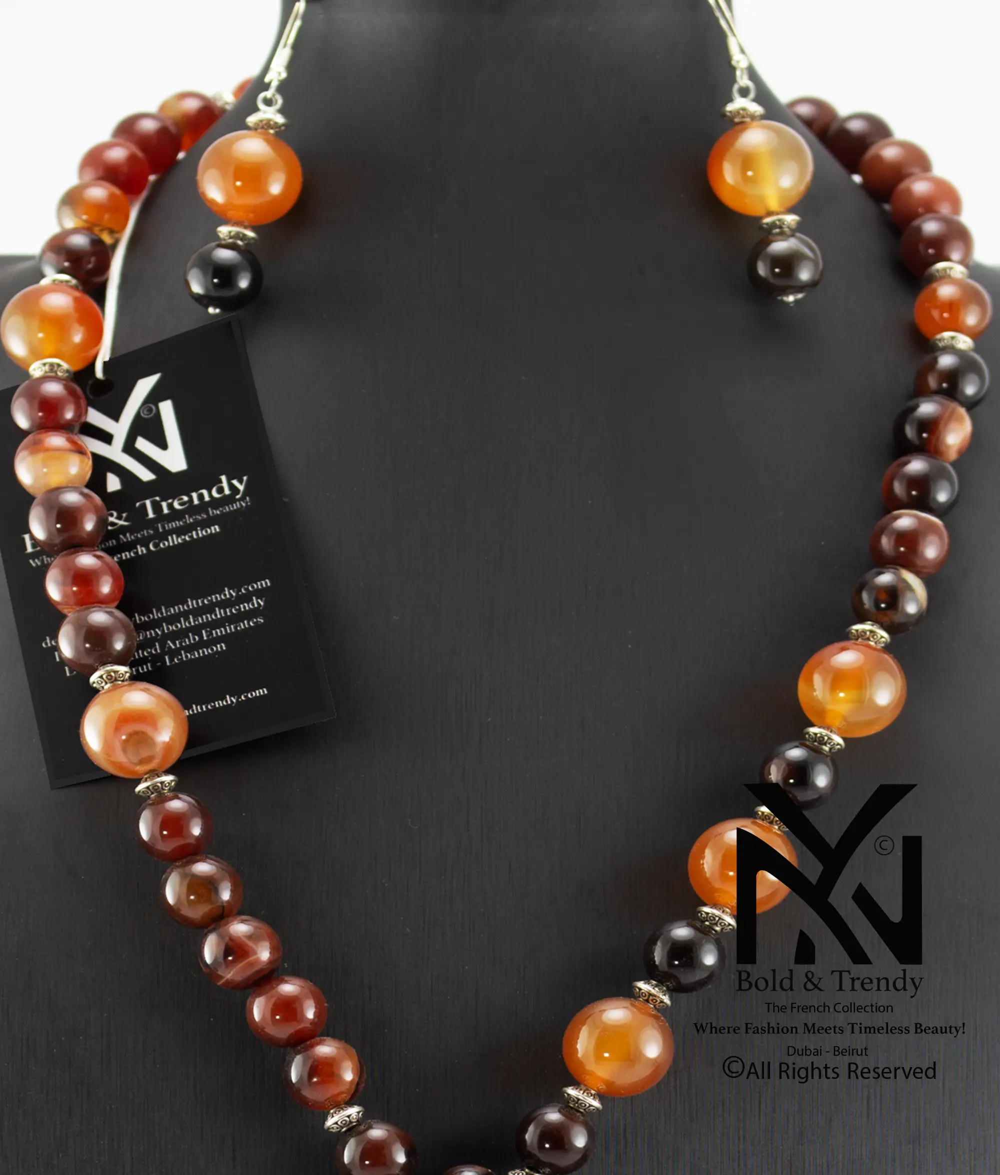  Complete Set Mix Of Rare Agate Black Australian Mexican Red Fire Orange Peach Yamani and Silver 1