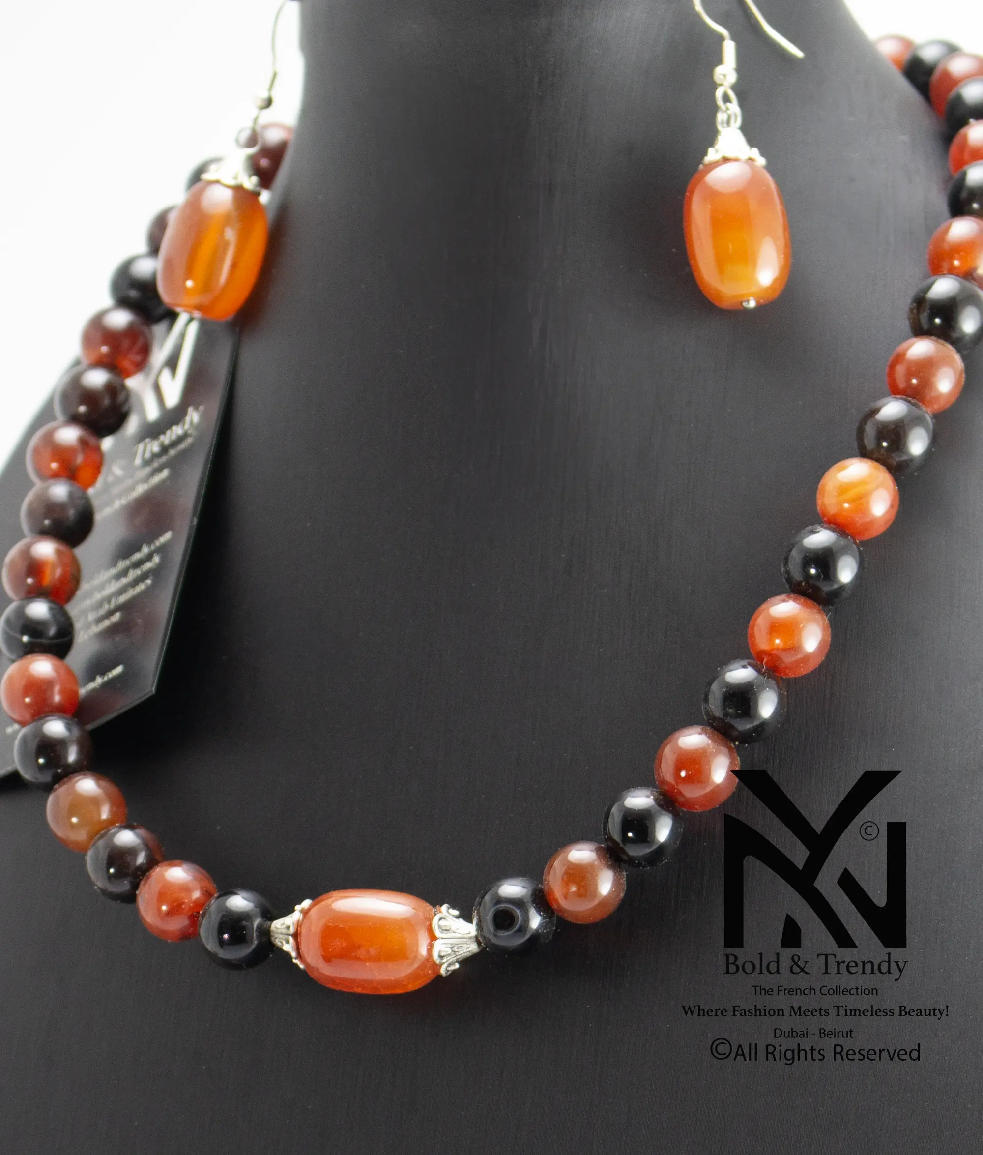  Complete Set Mix Of Rare Agate Black Australian Mexican Red Fire Orange Peach Yamani and Silver 1