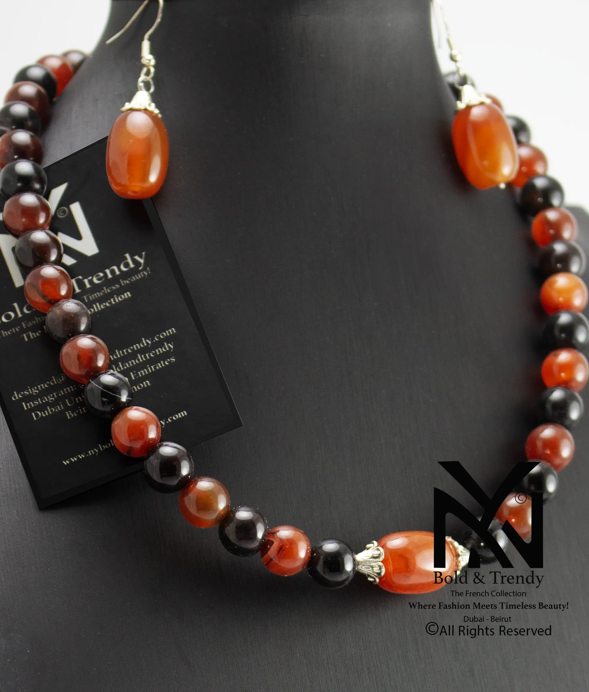  Complete Set Mix Of Rare Agate Black Australian Mexican Red Fire Orange Peach Yamani and Silver 1