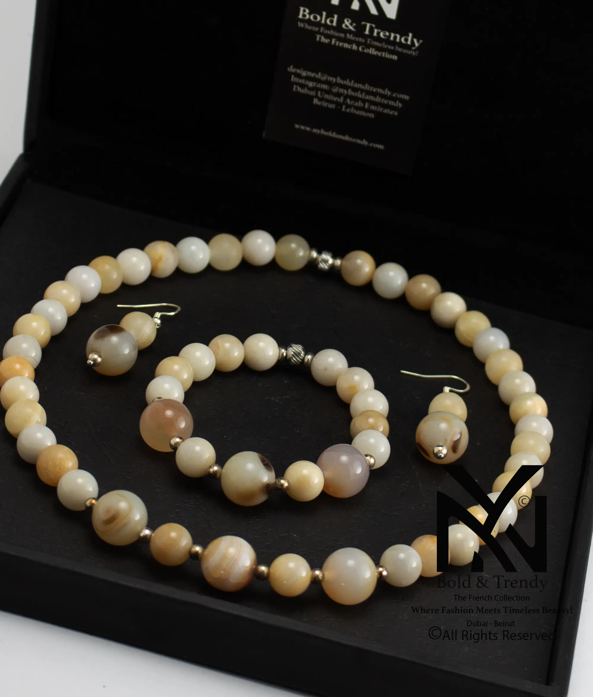  Complete Set Natural Rare Brazilian Ivory Agate 1